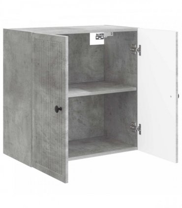 vidaXL Wall-Mounted Cabinet Concrete Grey 59 x 31 x 60 cm