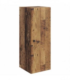 vidaXL Wall-Mounted Cabinet Old Wood 33 x 34.5 x 90 cm Engineered Wood