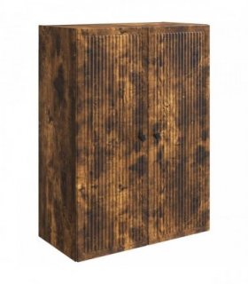 vidaXL Wall-Mounted Cabinet Smoked Oak 66 x 34.5 x 90 cm