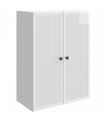 vidaXL Wall-Mounted Cabinet High Gloss White 66 x 34.5 x 90 cm