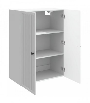 vidaXL Wall-Mounted Cabinet High Gloss White 66 x 34.5 x 90 cm