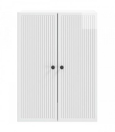 vidaXL Wall-Mounted Cabinet High Gloss White 66 x 34.5 x 90 cm