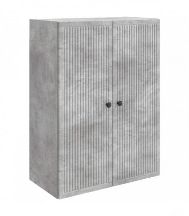 vidaXL Wall-Mounted Cabinet Concrete Grey 66 x 34.5 x 90 cm