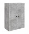 vidaXL Wall-Mounted Cabinet Concrete Grey 66 x 34.5 x 90 cm
