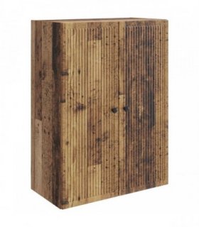vidaXL Wall-Mounted Cabinet Old Wood 66 x 34.5 x 90 cm Engineered Wood
