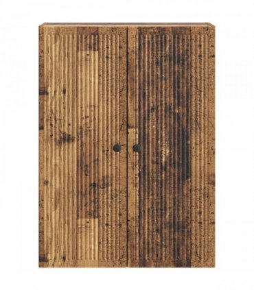vidaXL Wall-Mounted Cabinet Old Wood 66 x 34.5 x 90 cm Engineered Wood