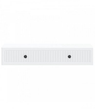 vidaXL Wall-Mounted Side Table Wall-mounted White 87.5 x 34.5 x 17 cm — V0672202961