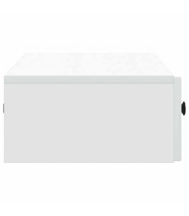 vidaXL Wall-Mounted Side Table Wall-mounted White 87.5 x 34.5 x 17 cm — V0672202961