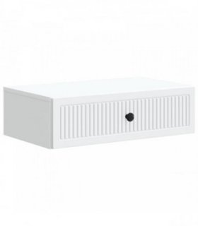 vidaXL Wall-Mounted Side Table White 59 x 34.5 x 17 cm Engineered Wood — V0672202962