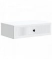 vidaXL Wall-Mounted Side Table White 59 x 34.5 x 17 cm Engineered Wood — V0672202962