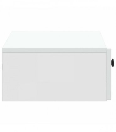 vidaXL Wall-Mounted Side Table White 59 x 34.5 x 17 cm Engineered Wood — V0672202962