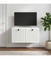 vidaXL Wall-Mounted TV Cabinet White 59.5 x 41 x 30 cm Engineered Wood
