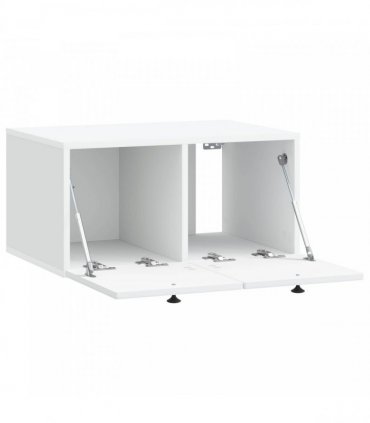 vidaXL Wall-Mounted TV Cabinet White 59.5 x 41 x 30 cm Engineered Wood