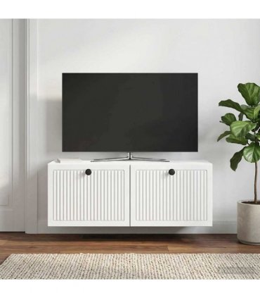 vidaXL Wall-Mounted TV Cabinet White 78.5 x 31 x 30 cm Engineered Wood