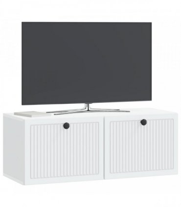 vidaXL Wall-Mounted TV Cabinet White 78.5 x 31 x 30 cm Engineered Wood