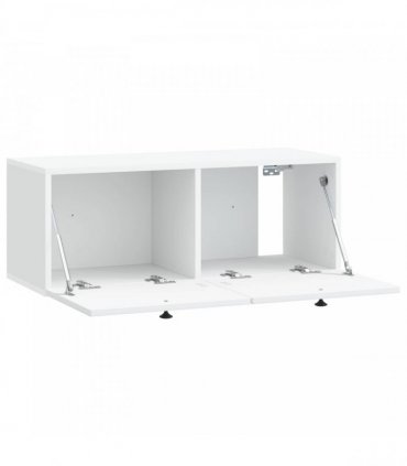 vidaXL Wall-Mounted TV Cabinet White 78.5 x 31 x 30 cm Engineered Wood