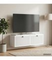 vidaXL Wall-Mounted TV Cabinet White 98 x 31 x 30 cm Engineered Wood