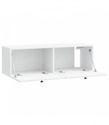 vidaXL Wall-Mounted TV Cabinet White 98 x 31 x 30 cm Engineered Wood