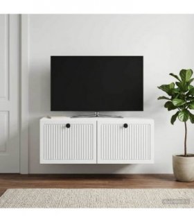 vidaXL Wall-Mounted TV Cabinet White 78.5 x 41 x 30 cm Engineered Wood
