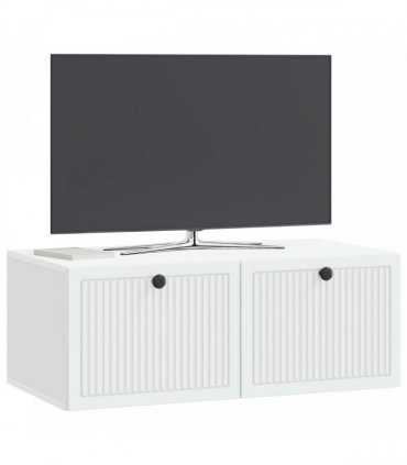 vidaXL Wall-Mounted TV Cabinet White 78.5 x 41 x 30 cm Engineered Wood