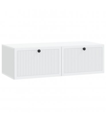 vidaXL Wall-Mounted TV Cabinet White 98 x 41 x 30 cm Engineered Wood