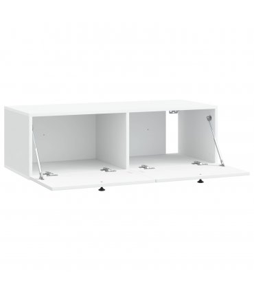 vidaXL Wall-Mounted TV Cabinet White 98 x 41 x 30 cm Engineered Wood