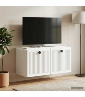 vidaXL Wall-Mounted TV Cabinet White 59.5 x 31 x 30 cm Engineered Wood