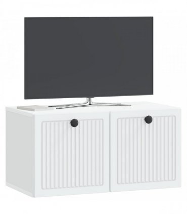 vidaXL Wall-Mounted TV Cabinet White 59.5 x 31 x 30 cm Engineered Wood