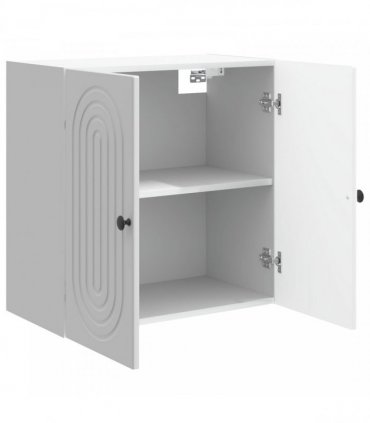 vidaXL Wall-Mounted Cabinet High Gloss White 59 x 31 x 60 cm — V0672202969