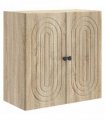 vidaXL Wall-Mounted Cabinet Sonoma Oak 59 x 31 x 60 cm Engineered Wood — V0672202971