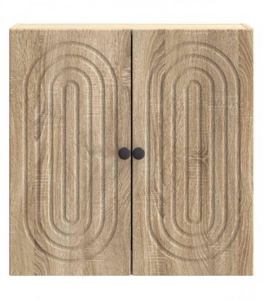 vidaXL Wall-Mounted Cabinet Sonoma Oak 59 x 31 x 60 cm Engineered Wood — V0672202971