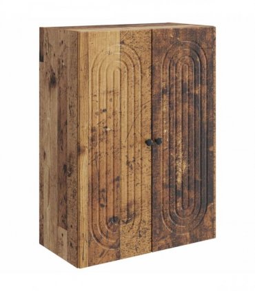 vidaXL Wall-Mounted Cabinet Old Wood 66 x 34.5 x 90 cm Engineered Wood — V0672202974