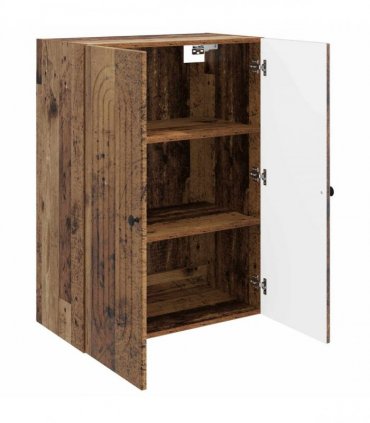 vidaXL Wall-Mounted Cabinet Old Wood 66 x 34.5 x 90 cm Engineered Wood — V0672202974