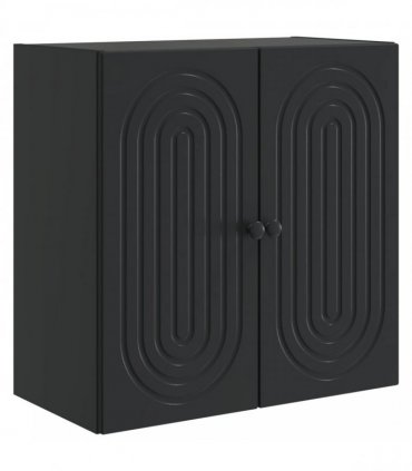 vidaXL Wall-Mounted Cabinet Black 59 x 31 x 60 cm Engineered Wood — V0672202977