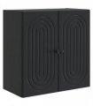 vidaXL Wall-Mounted Cabinet Black 59 x 31 x 60 cm Engineered Wood — V0672202977