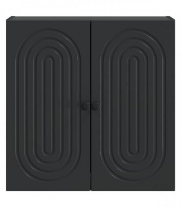 vidaXL Wall-Mounted Cabinet Black 59 x 31 x 60 cm Engineered Wood — V0672202977