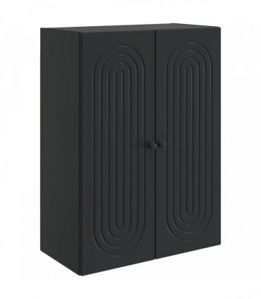 vidaXL Wall-Mounted Cabinet Black 66 x 34.5 x 90 cm Engineered Wood — V0672202979
