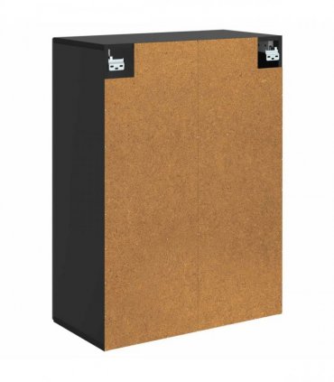 vidaXL Wall-Mounted Cabinet Black 66 x 34.5 x 90 cm Engineered Wood — V0672202979