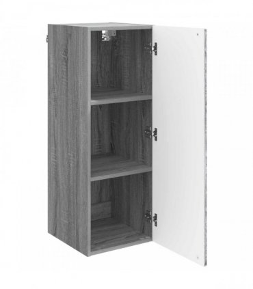 vidaXL Wall-Mounted Cabinet Grey Sonoma 33 x 34.5 x 90 cm — V0672202980