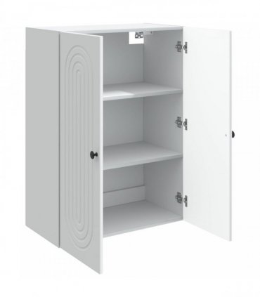 vidaXL Wall-Mounted Cabinet White 66 x 34.5 x 90 cm Engineered Wood — V0672202985