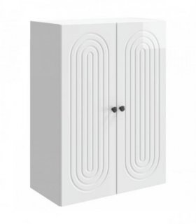vidaXL Wall-Mounted Cabinet High Gloss White 66 x 34.5 x 90 cm — V0672202986