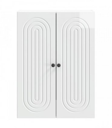 vidaXL Wall-Mounted Cabinet High Gloss White 66 x 34.5 x 90 cm — V0672202986