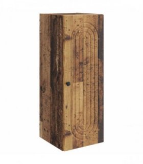 vidaXL Wall-Mounted Cabinet Old Wood 33 x 34.5 x 90 cm Engineered Wood — V0672202987