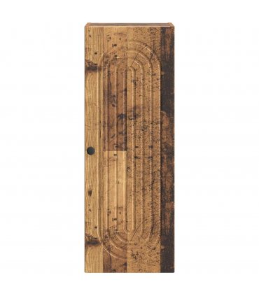 vidaXL Wall-Mounted Cabinet Old Wood 33 x 34.5 x 90 cm Engineered Wood — V0672202987