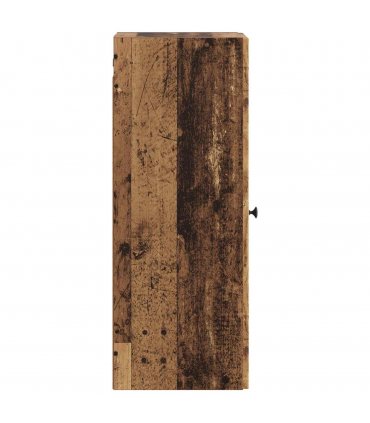vidaXL Wall-Mounted Cabinet Old Wood 33 x 34.5 x 90 cm Engineered Wood — V0672202987