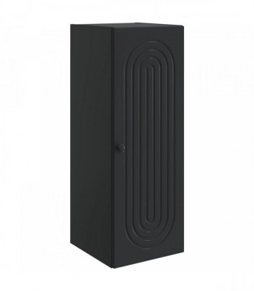 vidaXL Wall-Mounted Cabinet Black 33 x 34.5 x 90 cm Engineered Wood — V0672202988