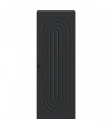 vidaXL Wall-Mounted Cabinet Black 33 x 34.5 x 90 cm Engineered Wood — V0672202988