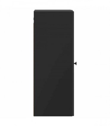 vidaXL Wall-Mounted Cabinet Black 33 x 34.5 x 90 cm Engineered Wood — V0672202988