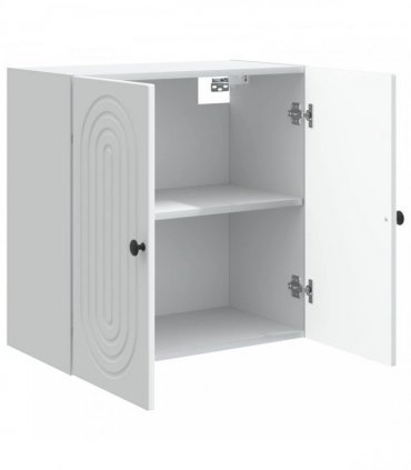 vidaXL Wall-Mounted Cabinet White 59 x 31 x 60 cm Engineered Wood — V0672202989