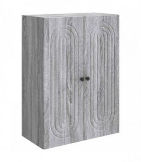 vidaXL Wall-Mounted Cabinet Grey Sonoma 66 x 34.5 x 90 cm — V0672202990